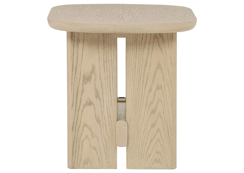 706588-S3 Kailani 3-piece Coastal Coffee and End Table Set Beige Oak
