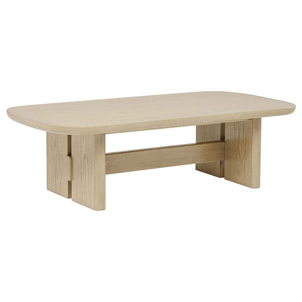 706588-S3 Kailani 3-piece Coastal Coffee and End Table Set Beige Oak