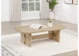 706588 Kailani Coastal Rectangular Cocktail Coffee Table Beige Oak