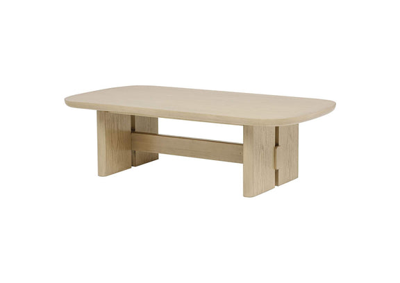 706588 Kailani Coastal Rectangular Cocktail Coffee Table Beige Oak