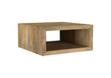 706838 Benton Square Solid Mango Wood Coffee Table Natural