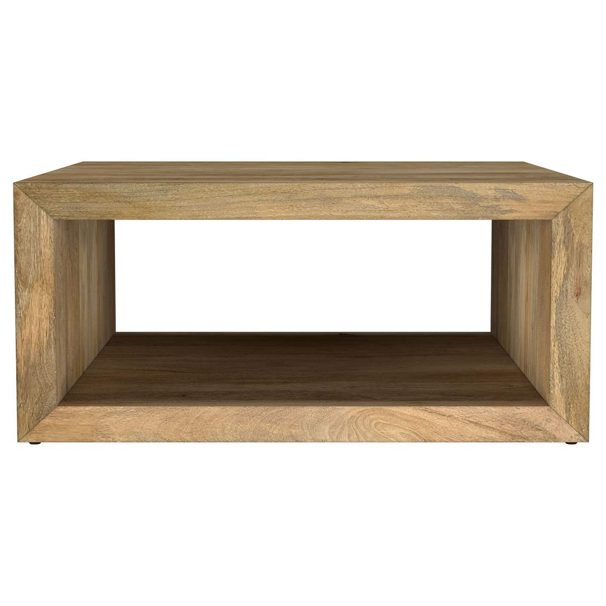 706838 Benton Square Solid Mango Wood Coffee Table Natural
