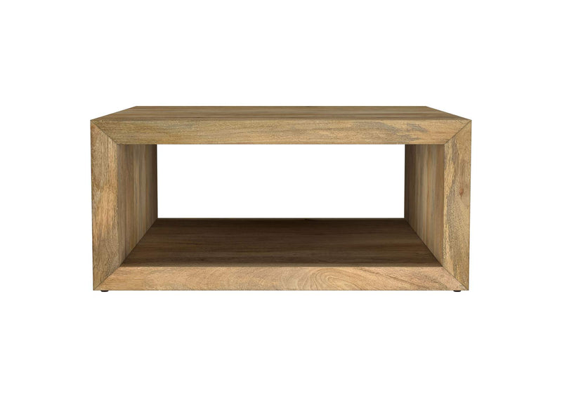 706838 Benton Square Solid Mango Wood Coffee Table Natural