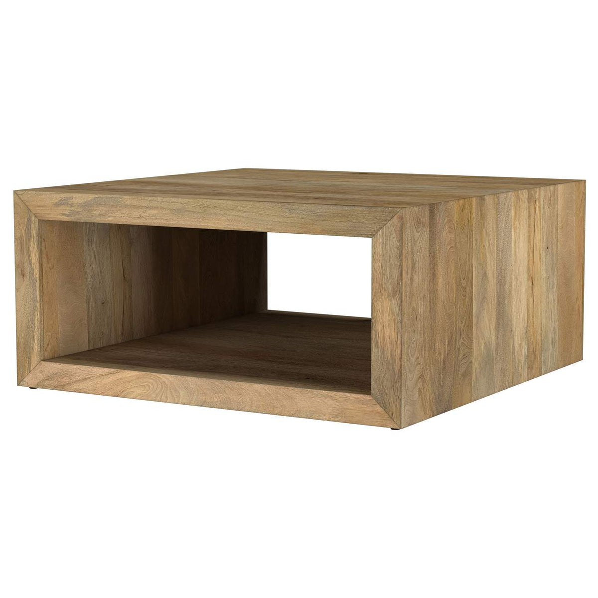 706838 Benton Square Solid Mango Wood Coffee Table Natural