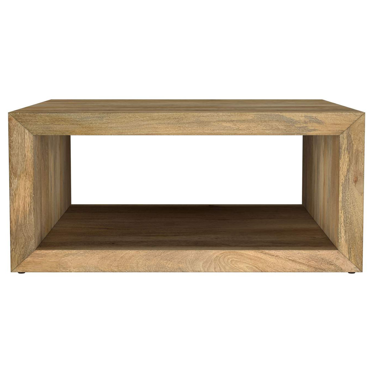 706838 Benton Square Solid Mango Wood Coffee Table Natural