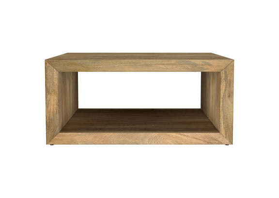 706838 Benton Square Solid Mango Wood Coffee Table Natural