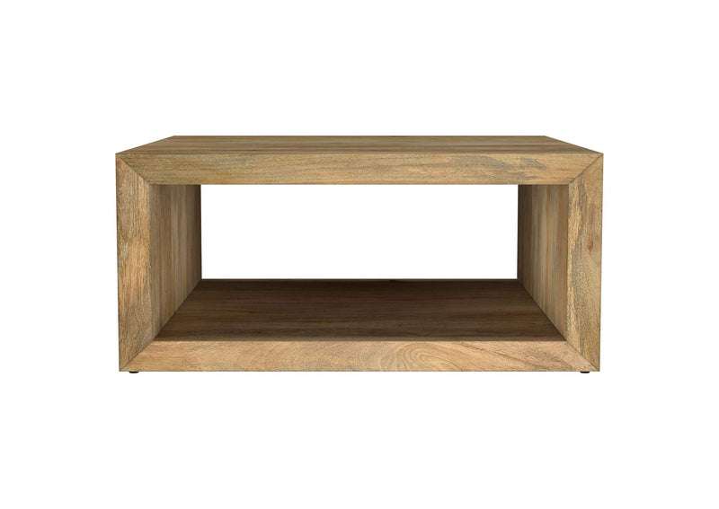 706838 Benton Square Solid Mango Wood Coffee Table Natural