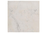 707697 Tobin Square Marble Top End Table White and Black