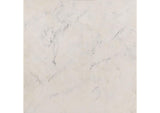 707697 Tobin Square Marble Top End Table White and Black