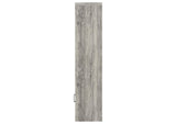 707726 Burke 4-shelf Engineered Wood Media Tower Grey Driftwood