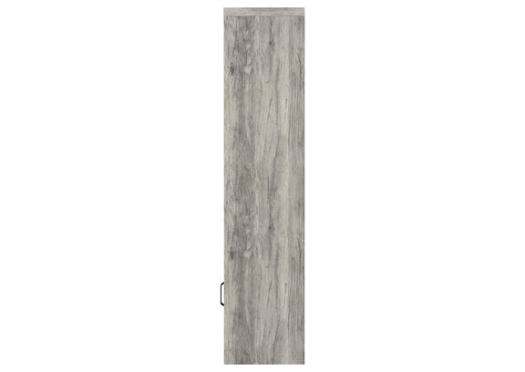 707726 Burke 4-shelf Engineered Wood Media Tower Grey Driftwood