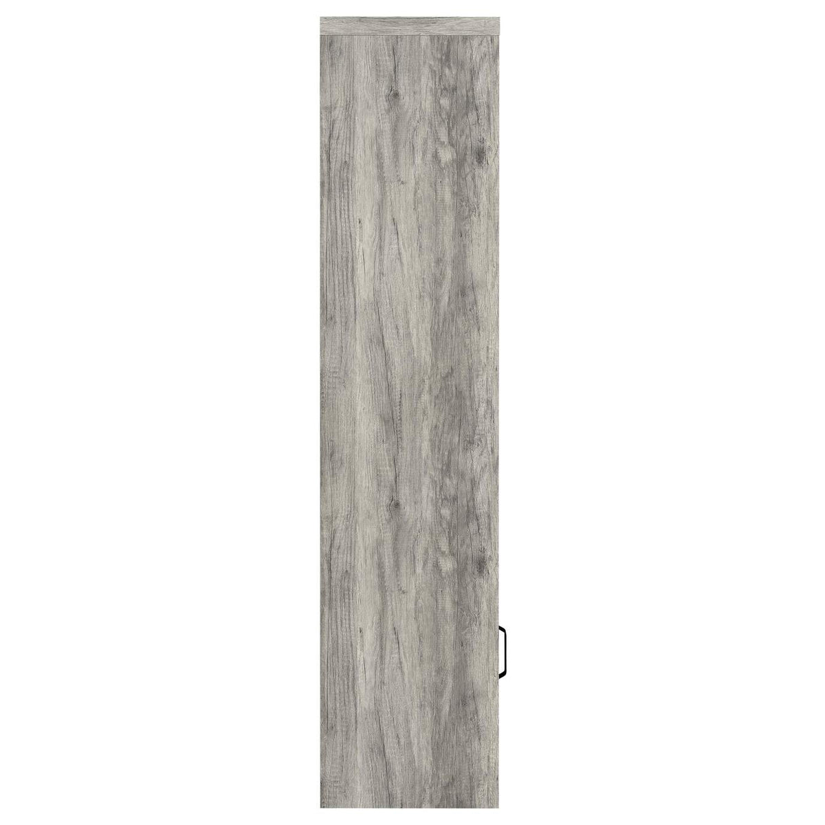 707726 Burke 4-shelf Engineered Wood Media Tower Grey Driftwood