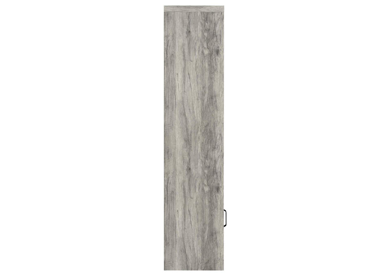 707726 Burke 4-shelf Engineered Wood Media Tower Grey Driftwood