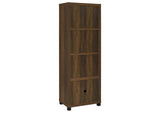 707736 Sachin 3-shelf Engineered Wood Media Tower Dark Pine