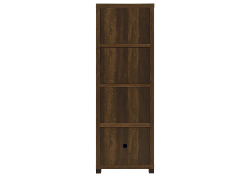 707736 Sachin 3-shelf Engineered Wood Media Tower Dark Pine