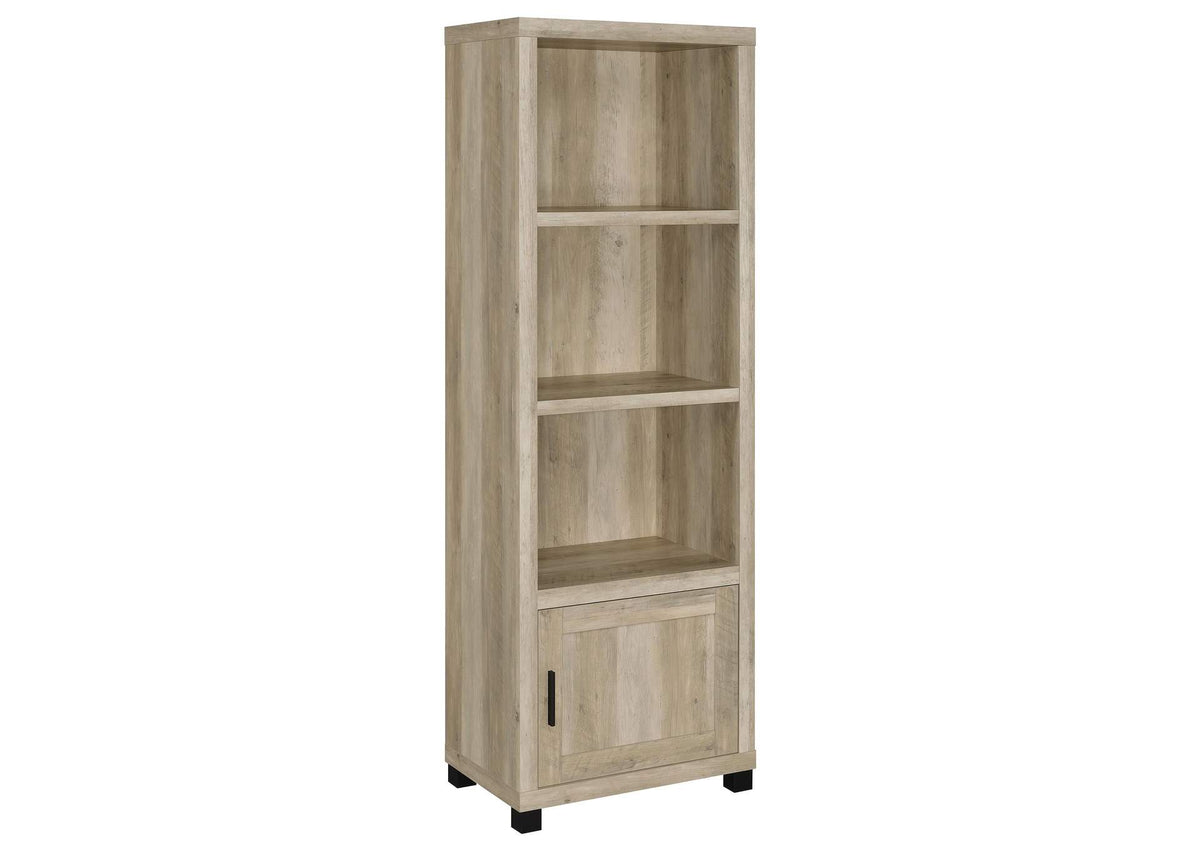 707746 Sachin 3-shelf Engineered Wood Media Tower Distressed Pine