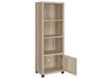 707746 Sachin 3-shelf Engineered Wood Media Tower Distressed Pine