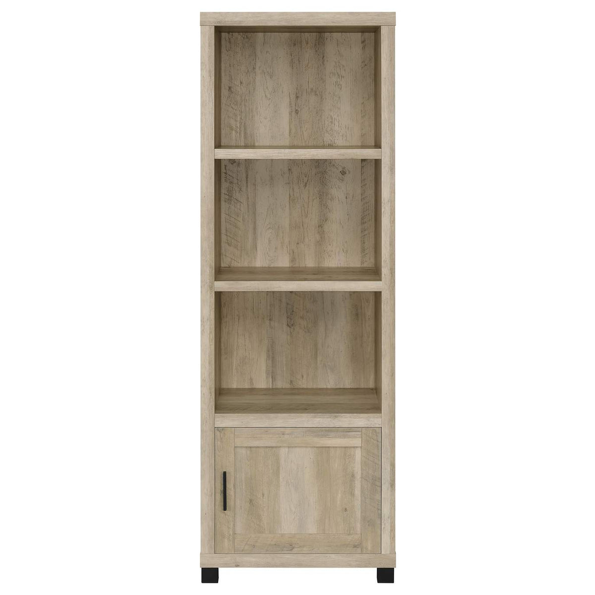 707746 Sachin 3-shelf Engineered Wood Media Tower Distressed Pine