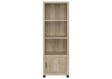 707746 Sachin 3-shelf Engineered Wood Media Tower Distressed Pine