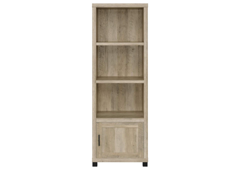 707746 Sachin 3-shelf Engineered Wood Media Tower Distressed Pine