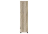 707746 Sachin 3-shelf Engineered Wood Media Tower Distressed Pine