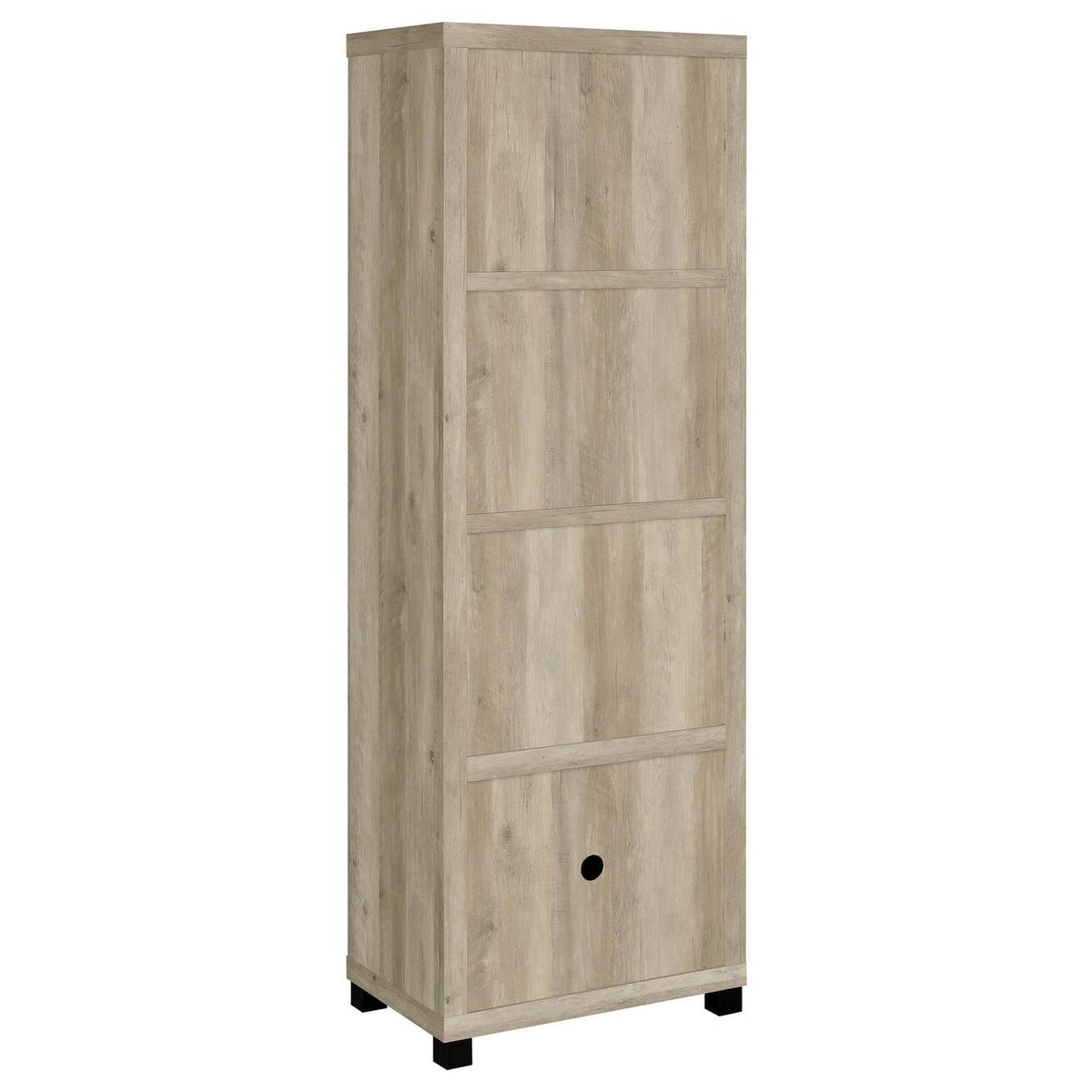 707746 Sachin 3-shelf Engineered Wood Media Tower Distressed Pine