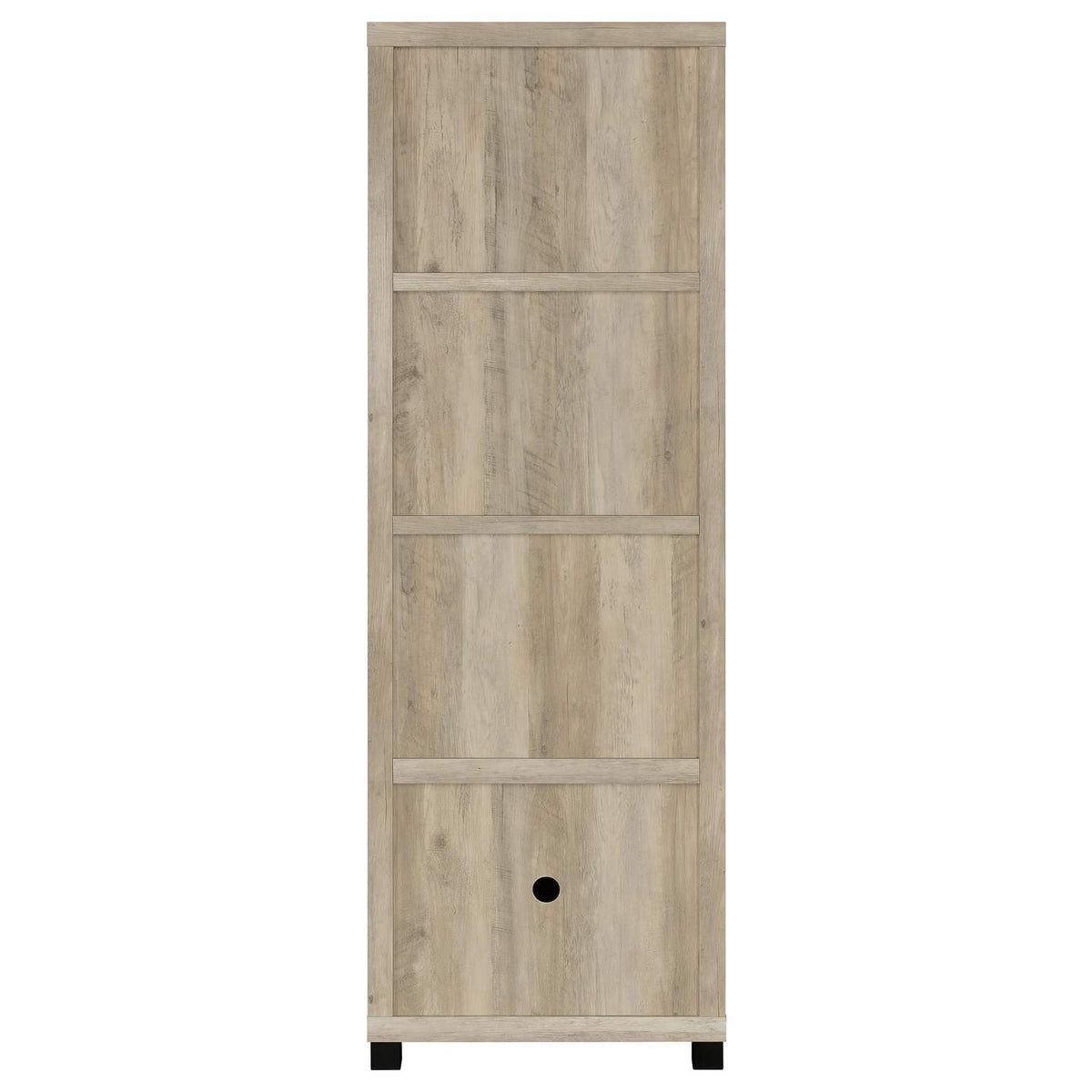 707746 Sachin 3-shelf Engineered Wood Media Tower Distressed Pine