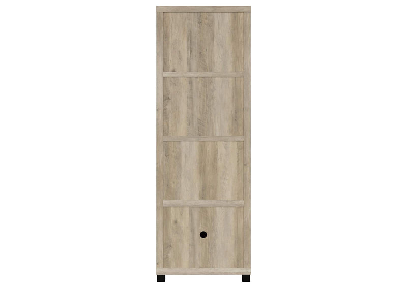 707746 Sachin 3-shelf Engineered Wood Media Tower Distressed Pine