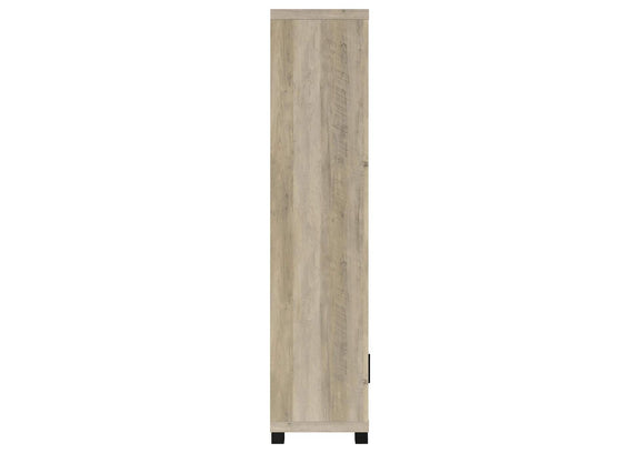 707746 Sachin 3-shelf Engineered Wood Media Tower Distressed Pine
