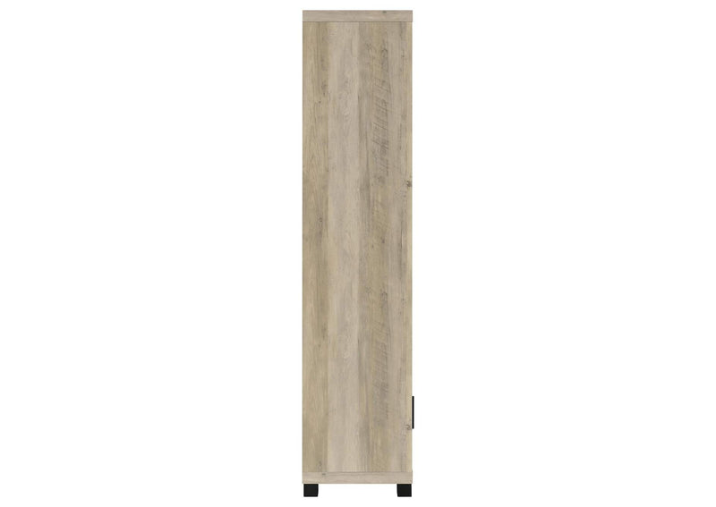707746 Sachin 3-shelf Engineered Wood Media Tower Distressed Pine