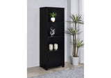 707756 Jupiter 3-shelf Engineered Wood Media Tower Black