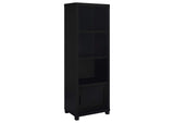 707756 Jupiter 3-shelf Engineered Wood Media Tower Black