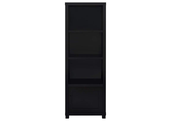707756 Jupiter 3-shelf Engineered Wood Media Tower Black
