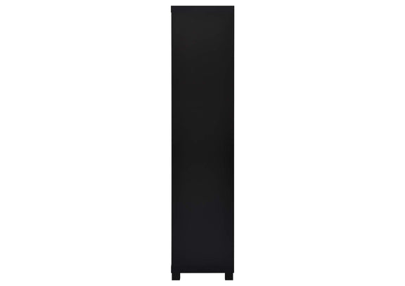 707756 Jupiter 3-shelf Engineered Wood Media Tower Black