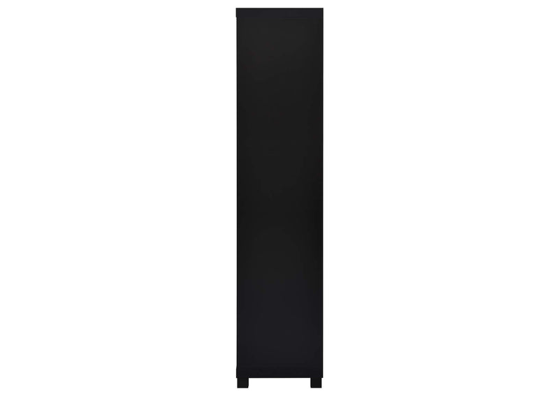 707756 Jupiter 3-shelf Engineered Wood Media Tower Black