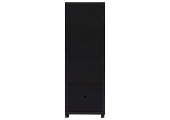 707756 Jupiter 3-shelf Engineered Wood Media Tower Black