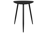 707917 Odessa Triangular Solid Wood End Table Black