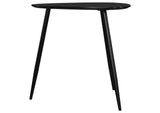 707917 Odessa Triangular Solid Wood End Table Black