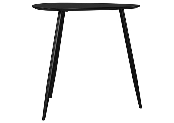 707918-S2 Odessa 2-piece Triangular Coffee and End Table Set Black