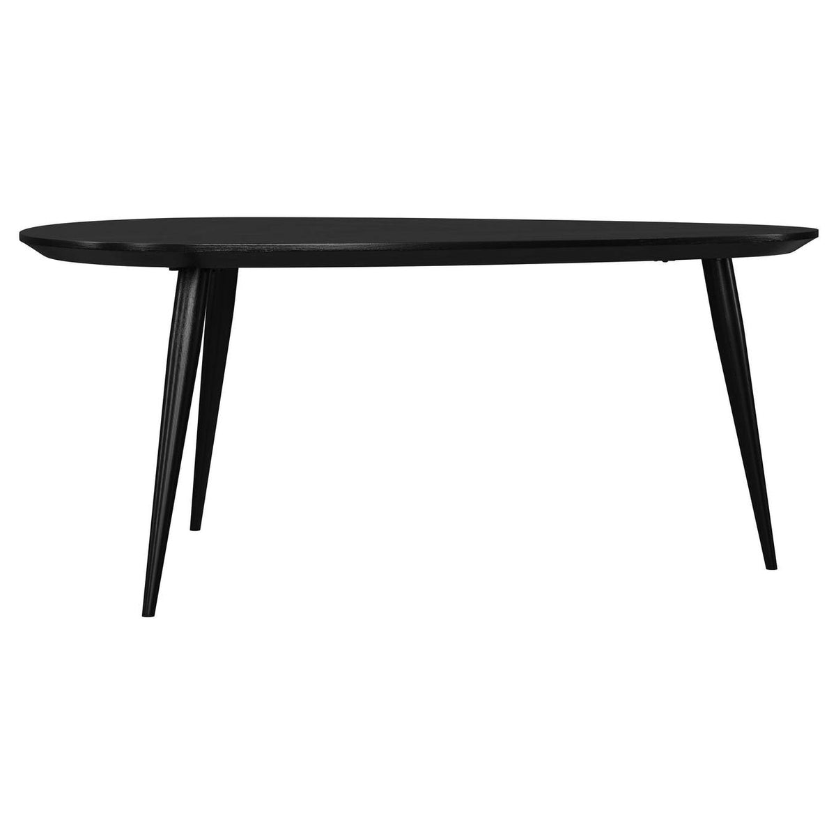 707918-S3 Odessa 3-piece Triangular Coffee and End Table Set Black