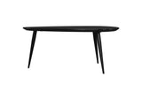 707918 Odessa Triangular Solid Wood Coffee Table Black