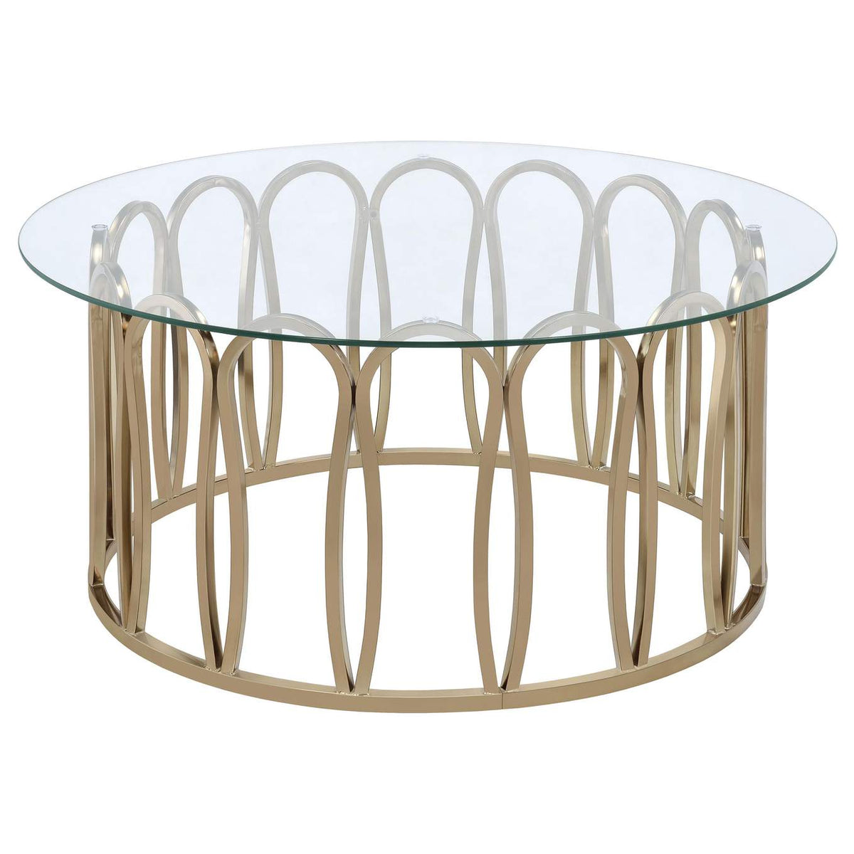 708058-S3 Monett 3-piece Coffee and End Table Set Chocolate Chrome
