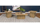 708068-S3 Devar 3-piece Square Coffee and End Table Set Mango