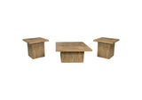 708068-S3 Devar 3-piece Square Coffee and End Table Set Mango