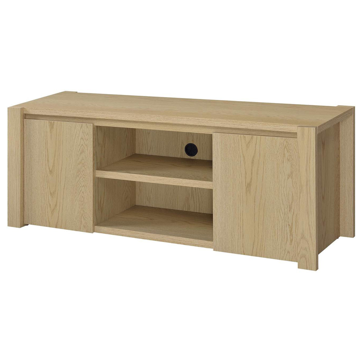 708222-SET Laurelton 3-piece Entertainment Center TV Stand Light Oak