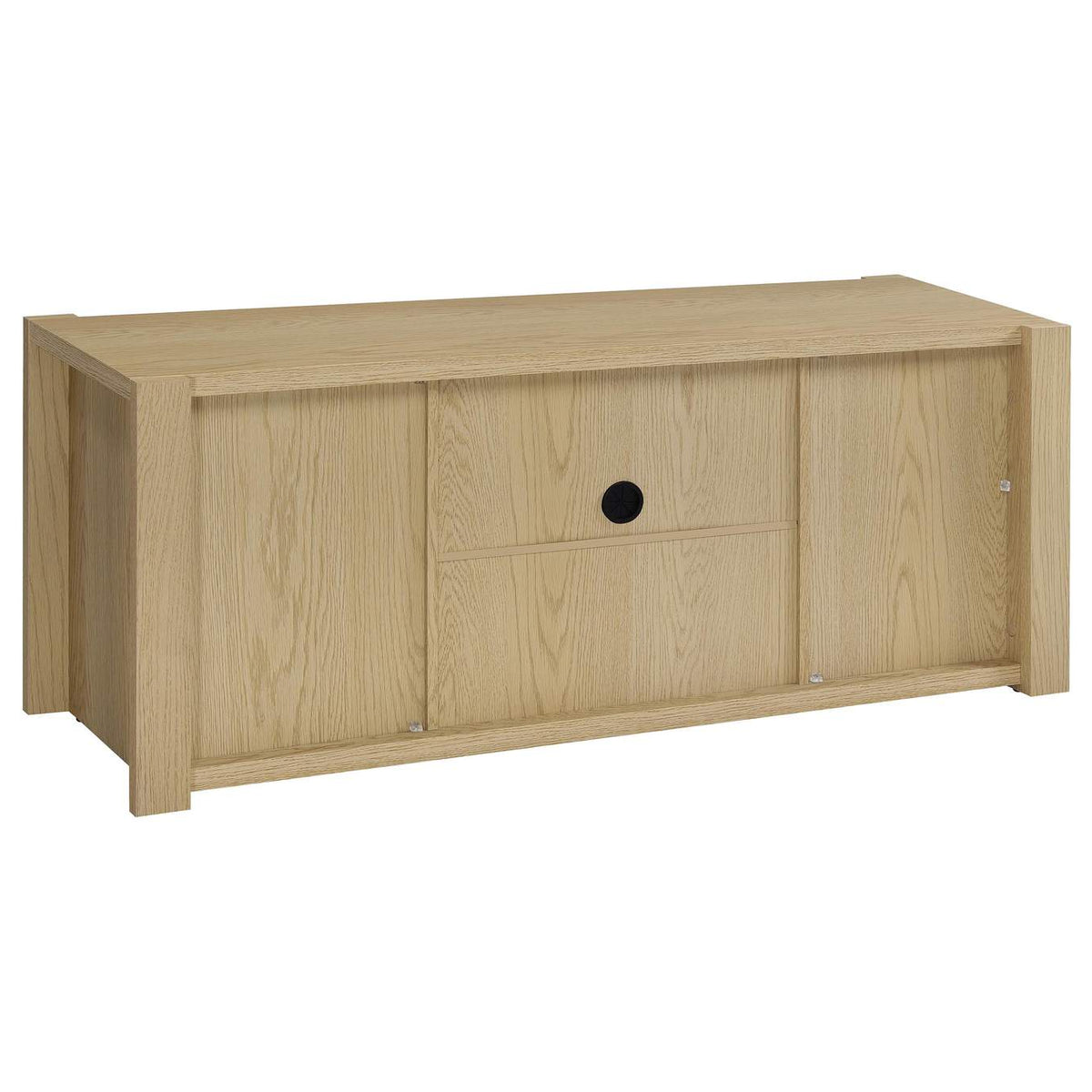 708222-SET Laurelton 3-piece Entertainment Center TV Stand Light Oak