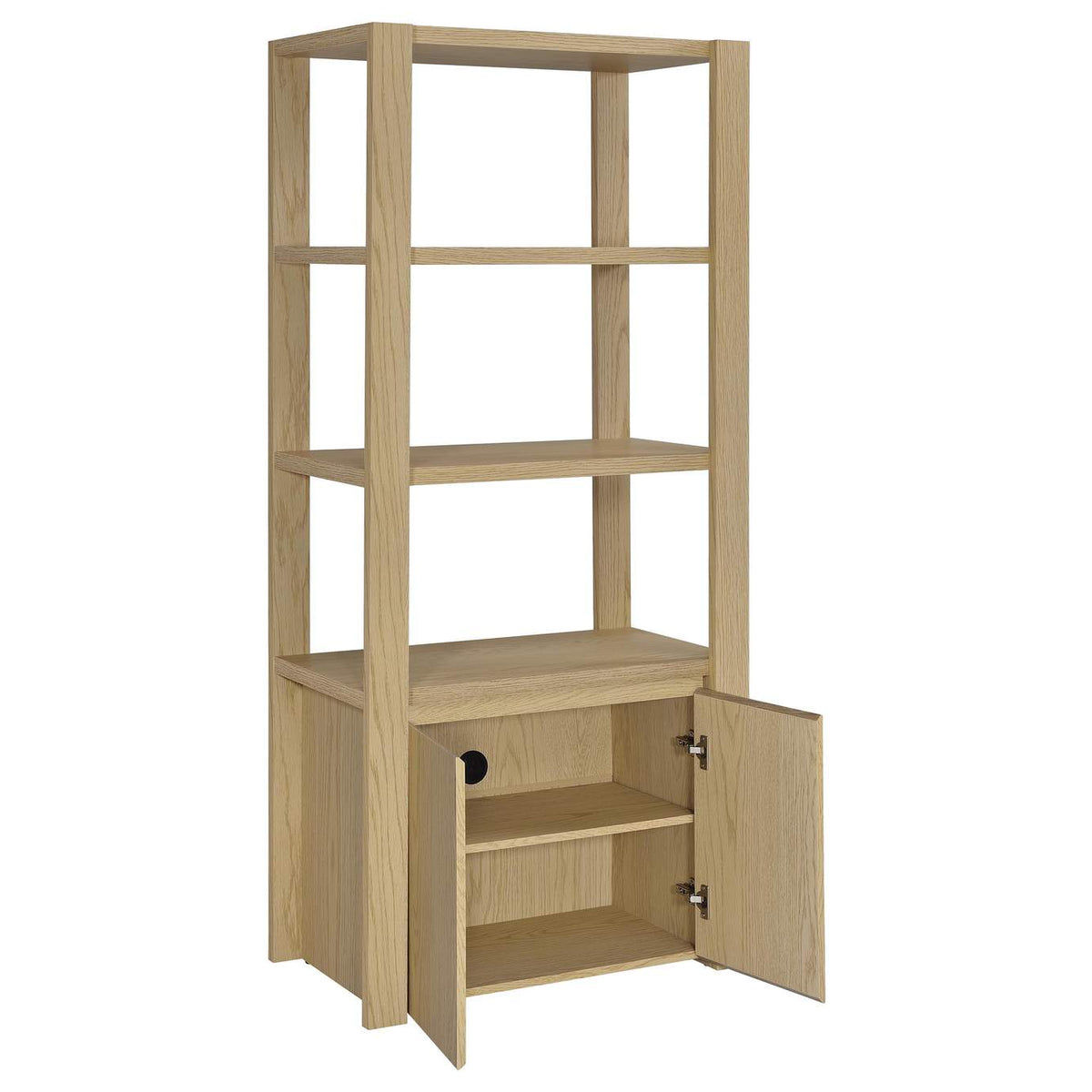 708222-SET Laurelton 3-piece Entertainment Center TV Stand Light Oak