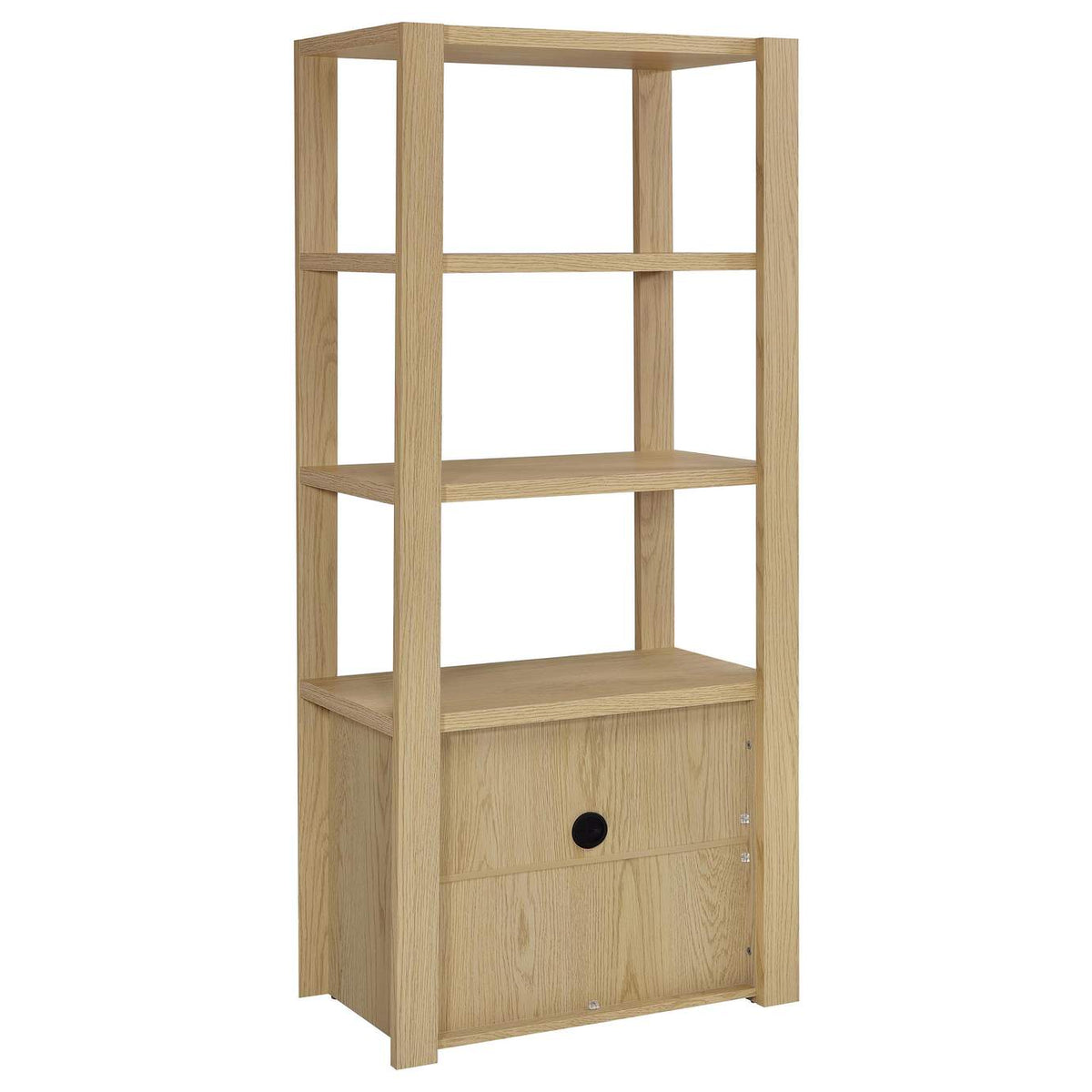 708222-SET Laurelton 3-piece Entertainment Center TV Stand Light Oak