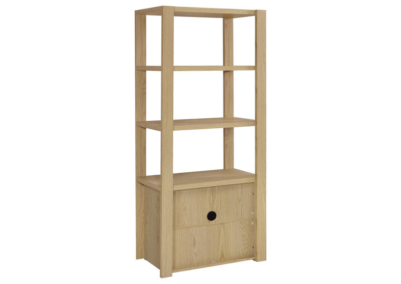 708222-SET Laurelton 3-piece Entertainment Center TV Stand Light Oak