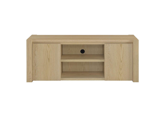708222 Laurelton 60-inch 2-door TV Stand Media Console Light Oak